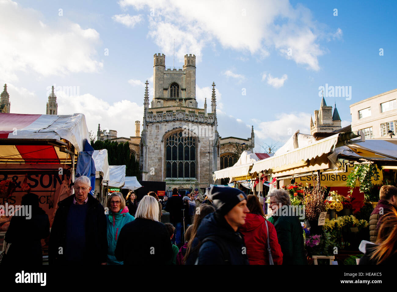 Esplorando la città di Cambridge nel Regno Unito Foto Stock