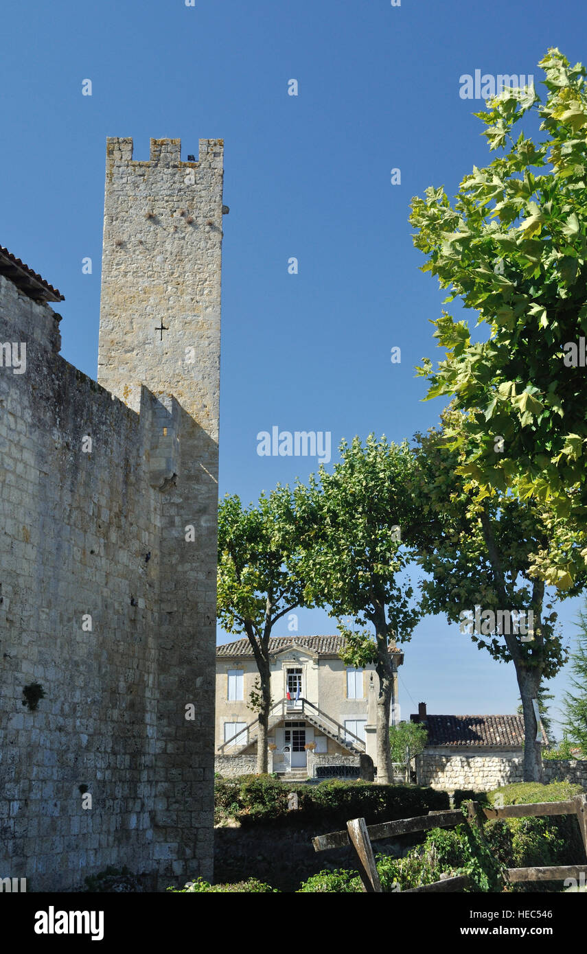 Il borgo murato di Larressingle, Francia. Foto Stock