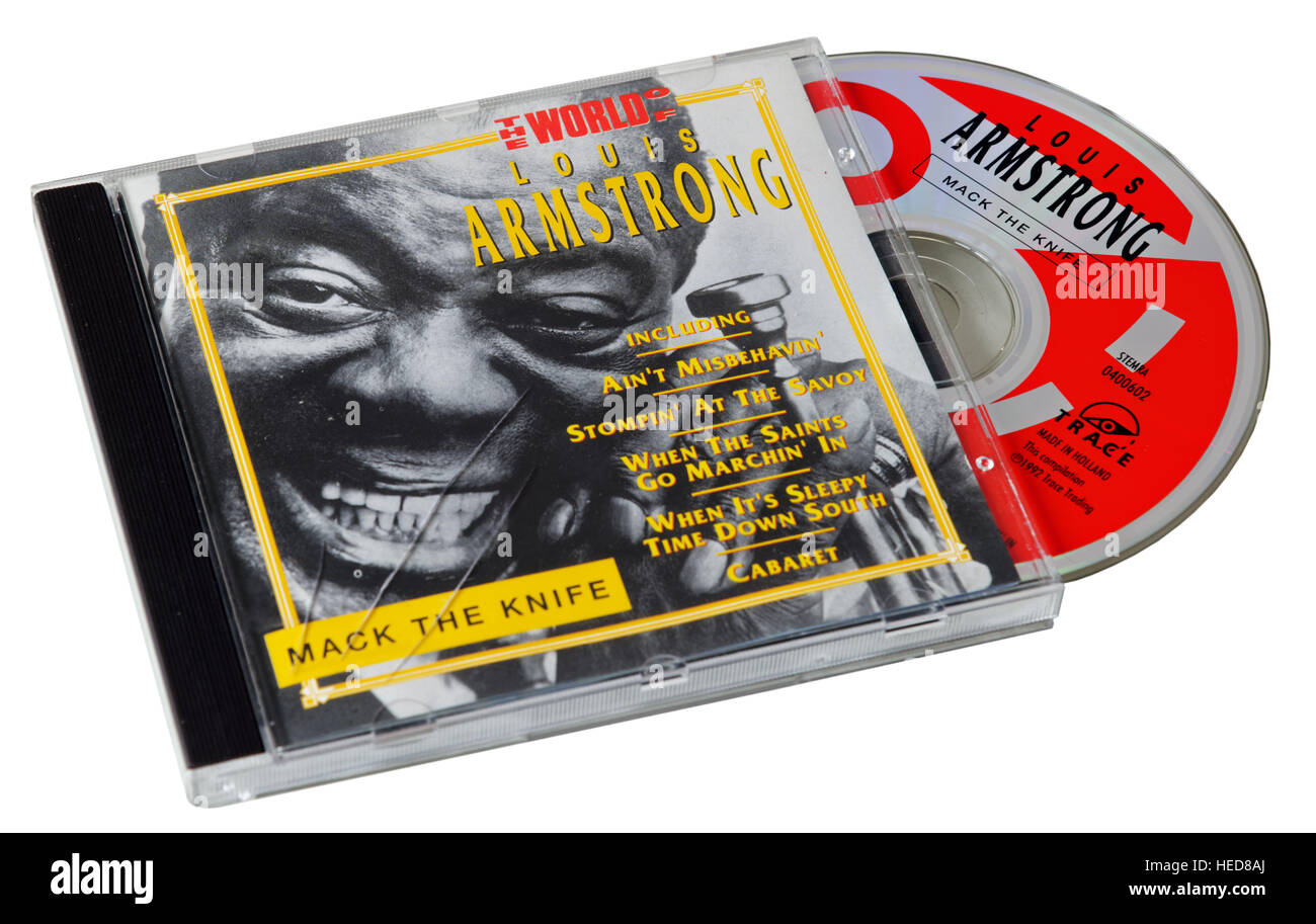 Louis Armstrong Mack coltello CD Foto Stock