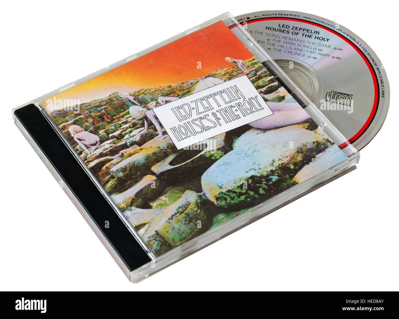 Led Zeppelin case di Santo CD Foto Stock