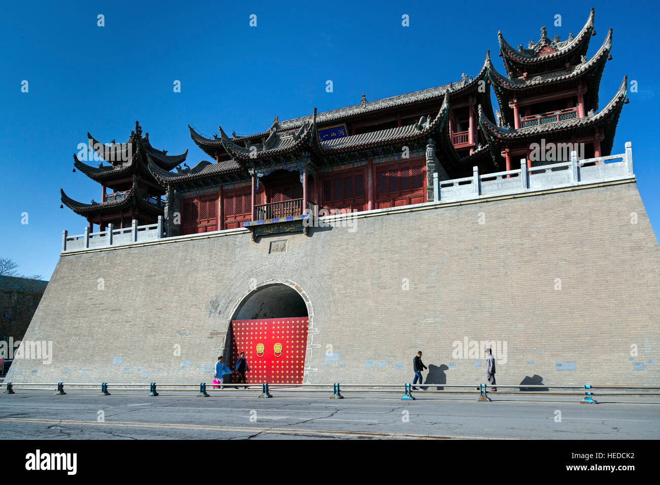 Padiglione Yuhuangge dell'Imperatore di Giada, Yinchuan, Ningxia, Cina Foto Stock