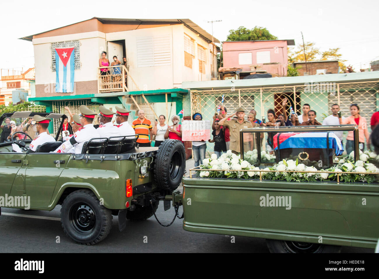 Fidel Castro funerali Foto Stock