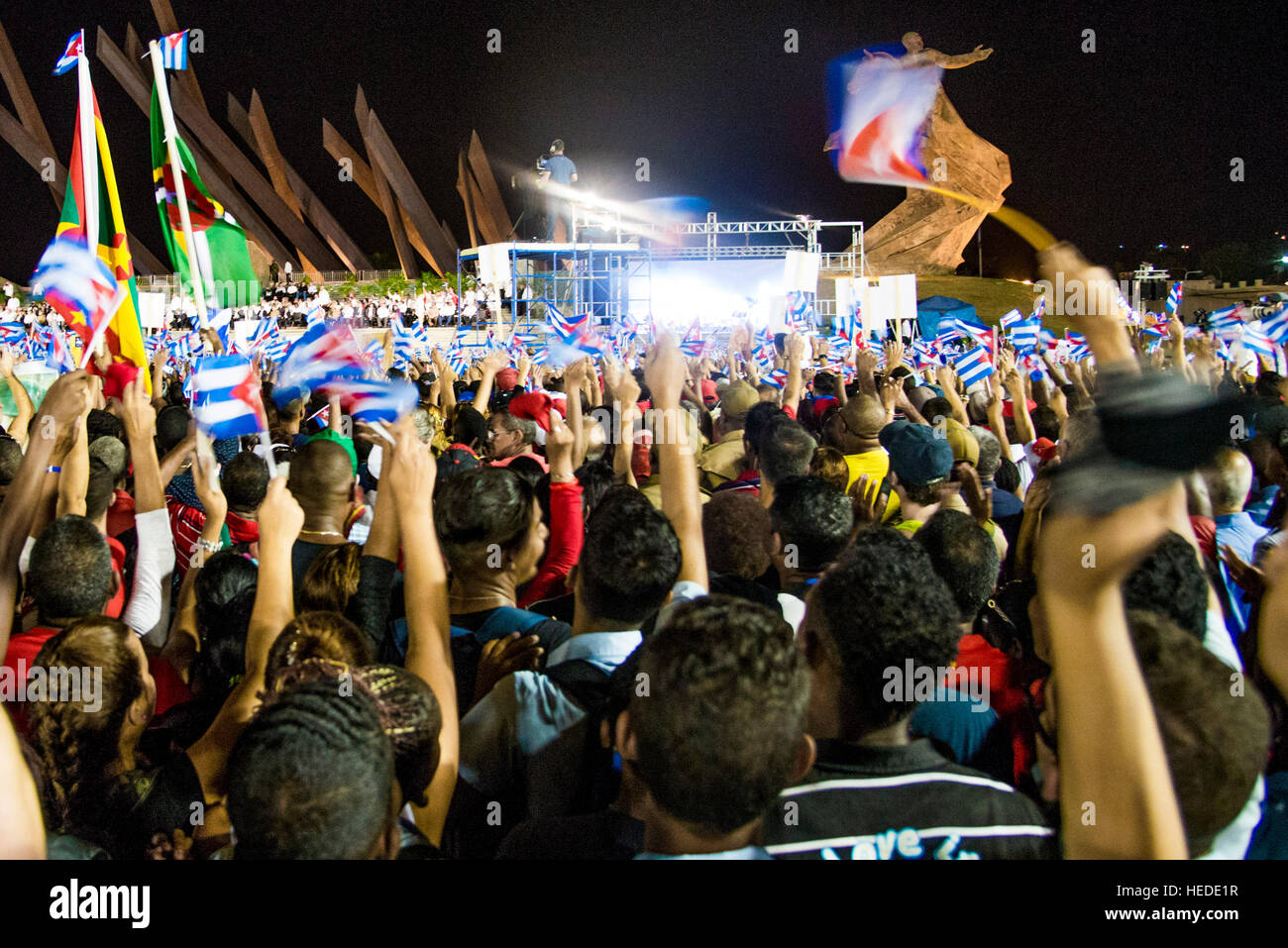 Fidel Castro funerali Foto Stock