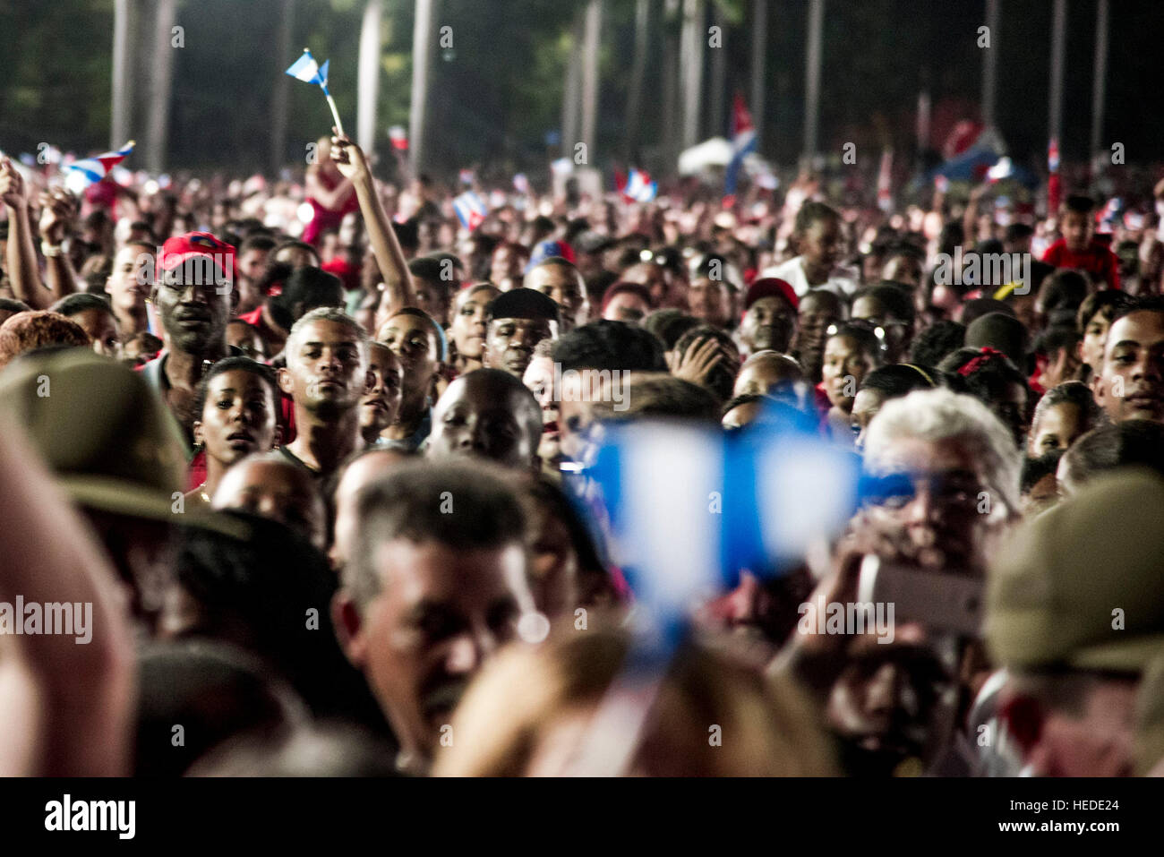 Fidel Castro funerali Foto Stock