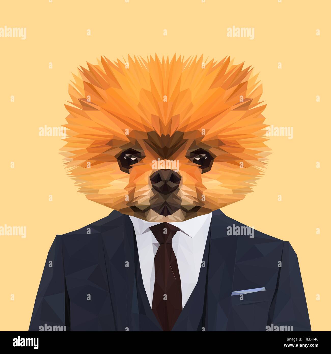 Boo animale cane Vestito in blu navy vestito con cravatta rossa Uomo  d'affari. Illustrazione Vettoriale Immagine e Vettoriale - Alamy