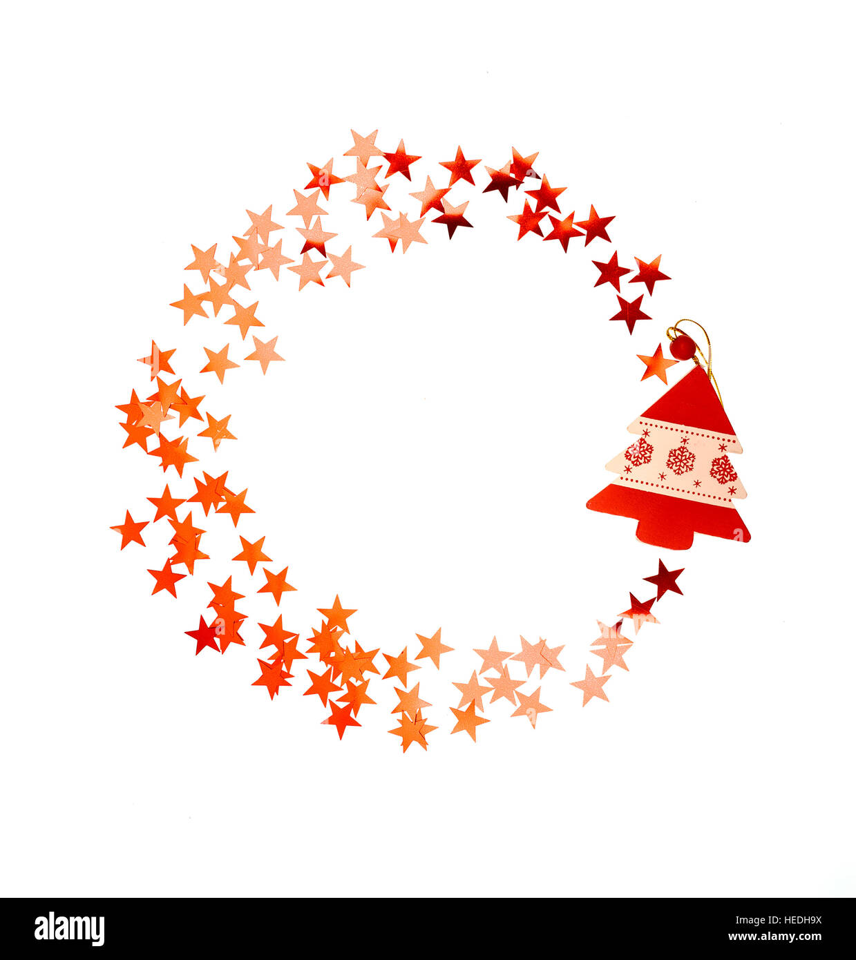 Sfondo di Natale per un biglietto di auguri Foto Stock