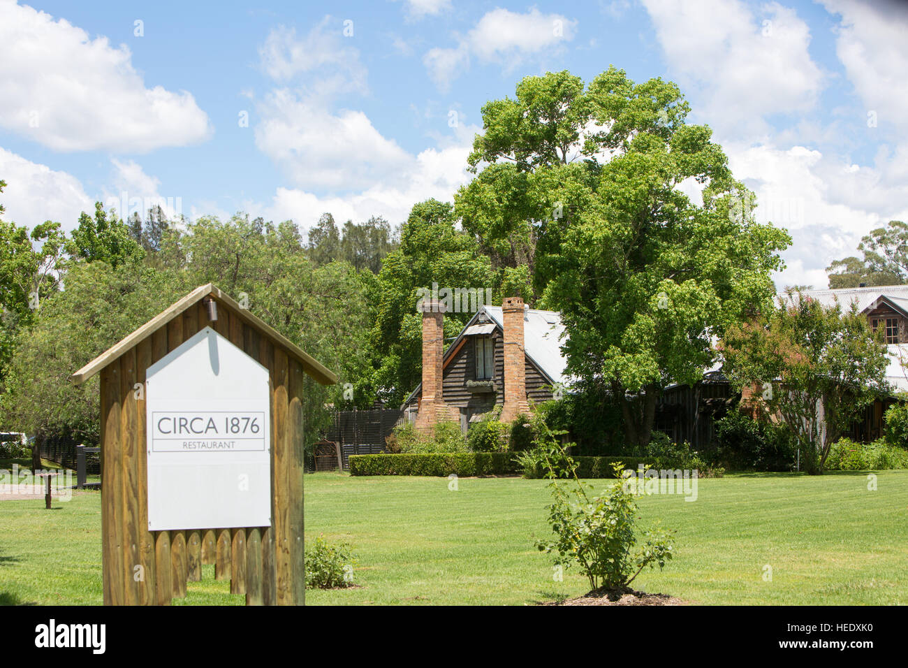 Circa 1876 ristorante al Pepper Tree Vini nella Hunter Valley,l'Australia Foto Stock