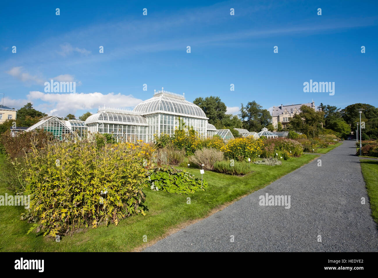 Giardino Botanico a Kaisaniemi Helsinki Finlandia Foto Stock