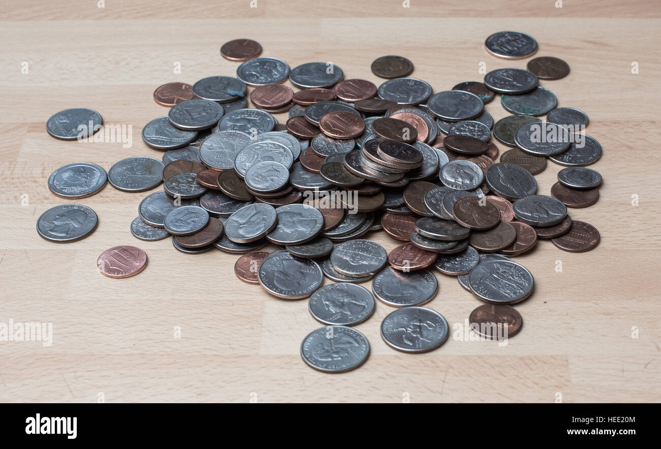 Monete Foto Stock