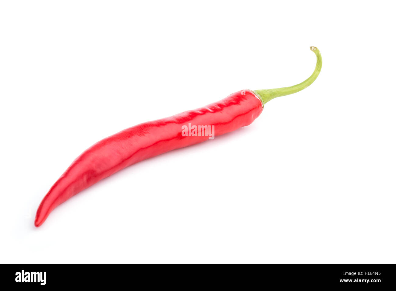 Close up fresco peperoncino tailandese isolati su sfondo bianco Foto Stock