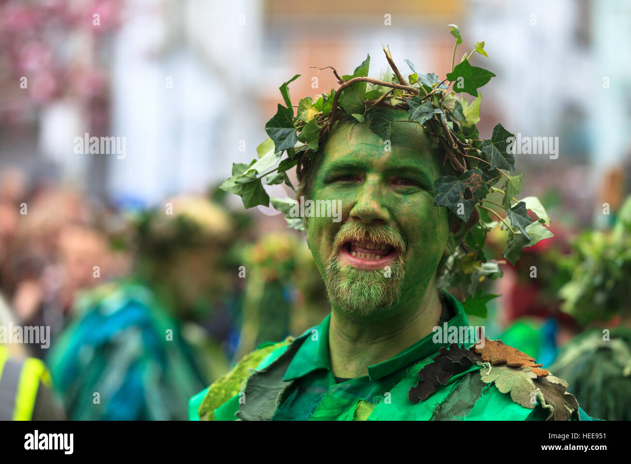 Jack nel festival verdi, Hastings, Regno Unito Foto Stock