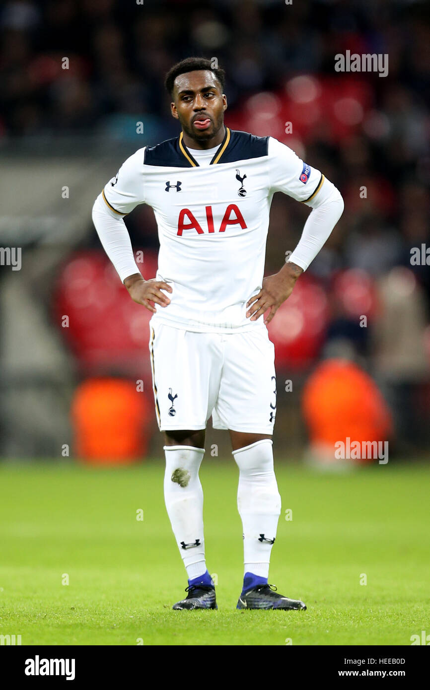 Tottenham Hotspur's Danny Rose durante la UEFA Champions League, gruppo e corrispondono allo Stadio di Wembley, Londra. Foto Stock