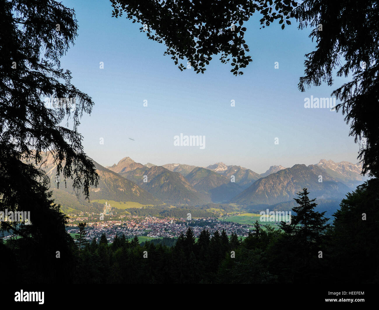 Alpi bavaresi come migliore destinazione per lo sci Foto Stock
