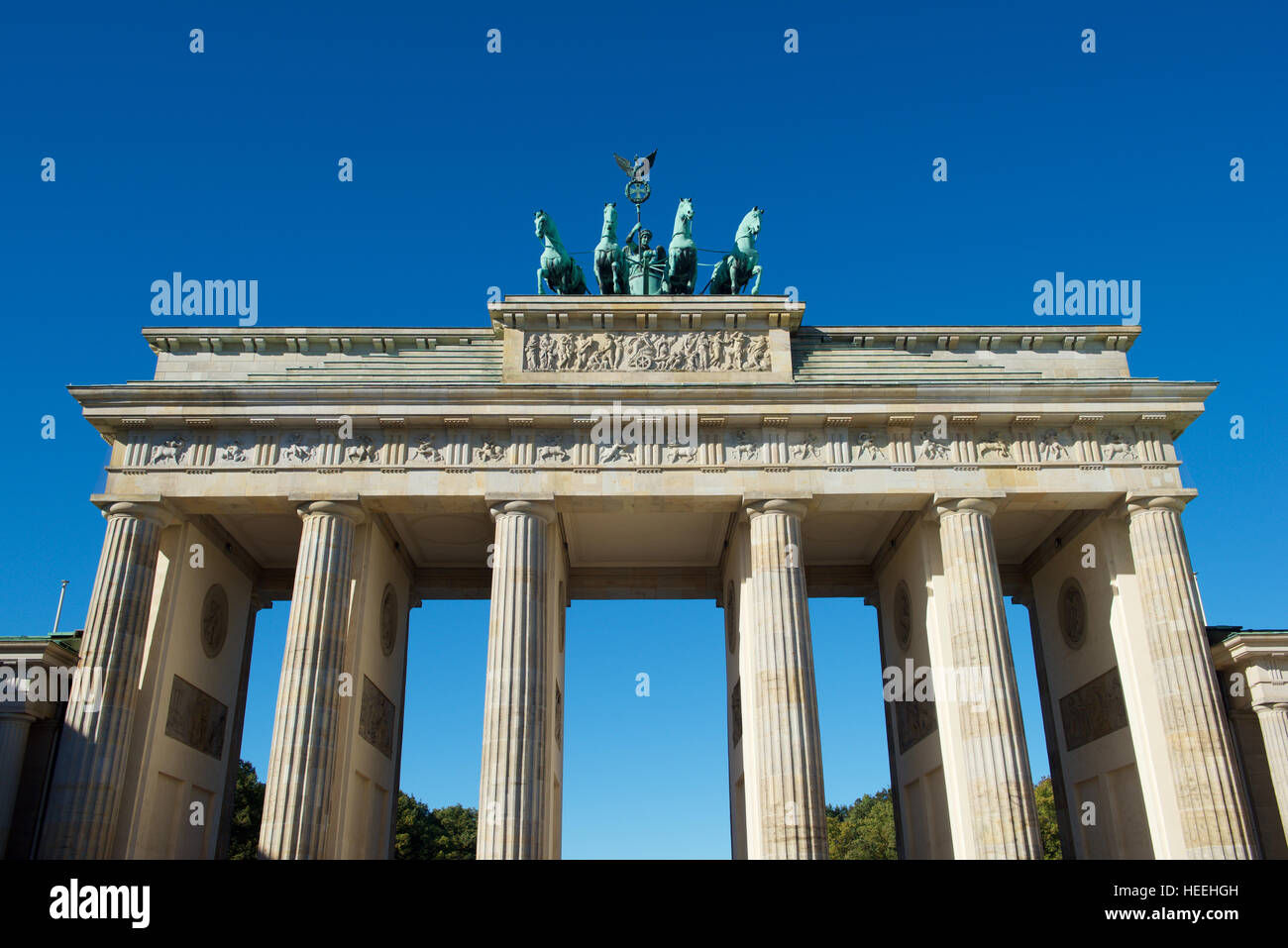Berlino - Ottobre 4, 2016: la Porta di Brandeburgo a Berlino Germania Foto Stock
