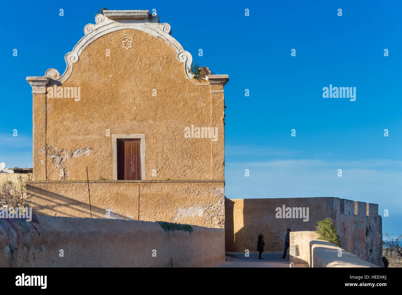 La sinagoga Al Jadida, Marocco Foto Stock