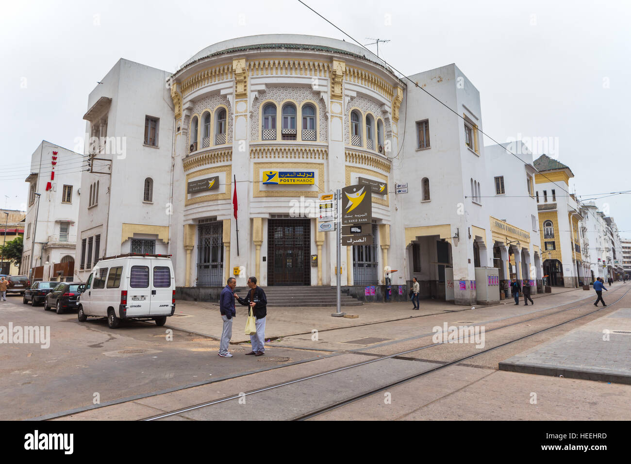 Architettura coloniale francese, Casablanca, Marocco Foto Stock