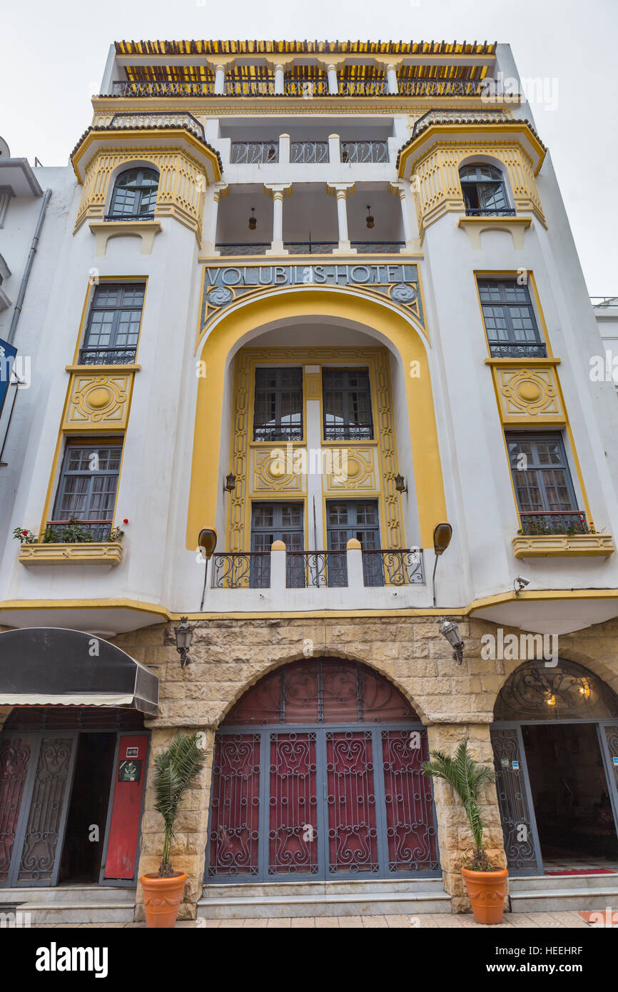 Architettura coloniale francese, Casablanca, Marocco Foto Stock