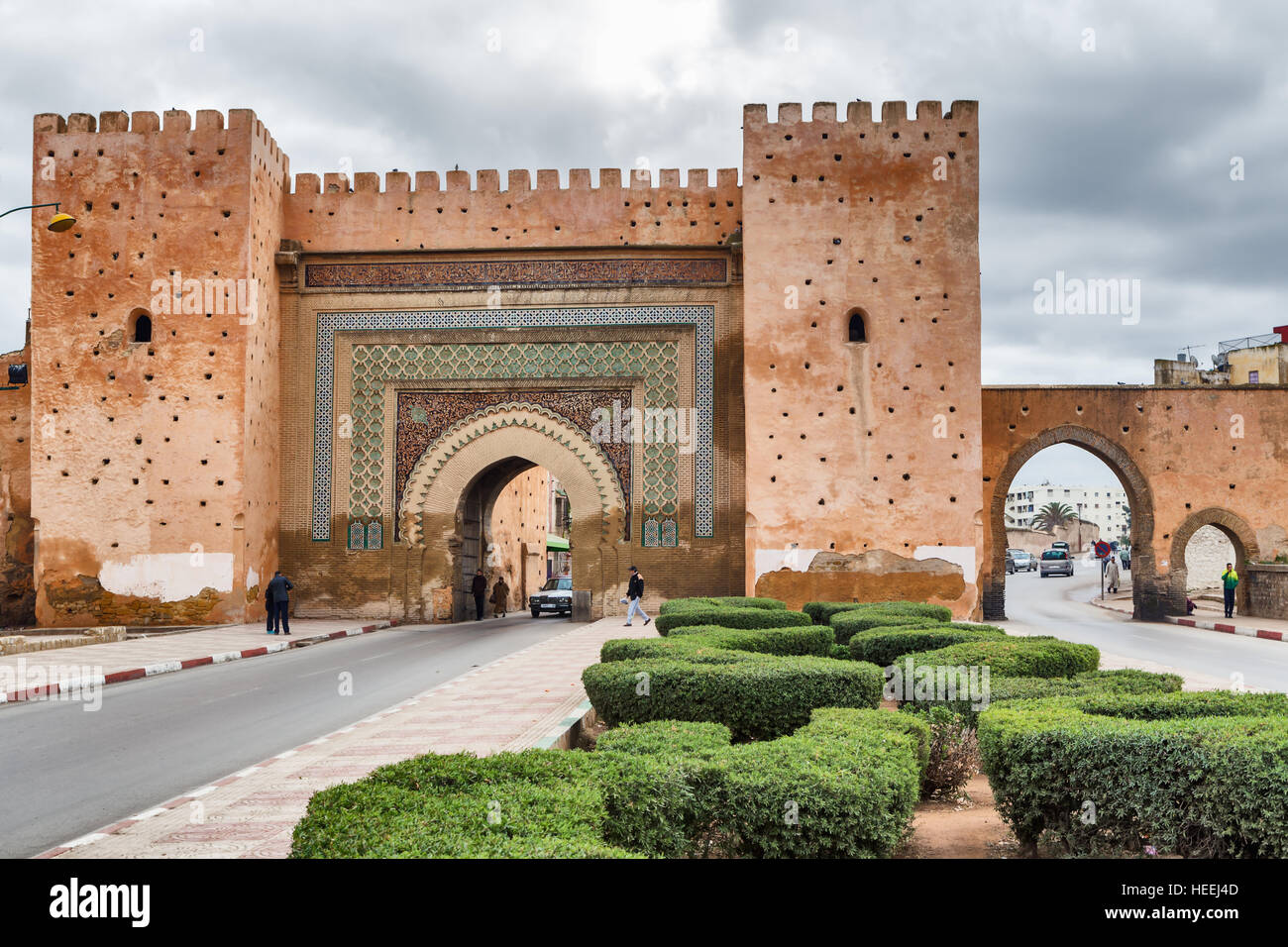 Bab El Khemis Gate, Meknes, Marocco Foto Stock