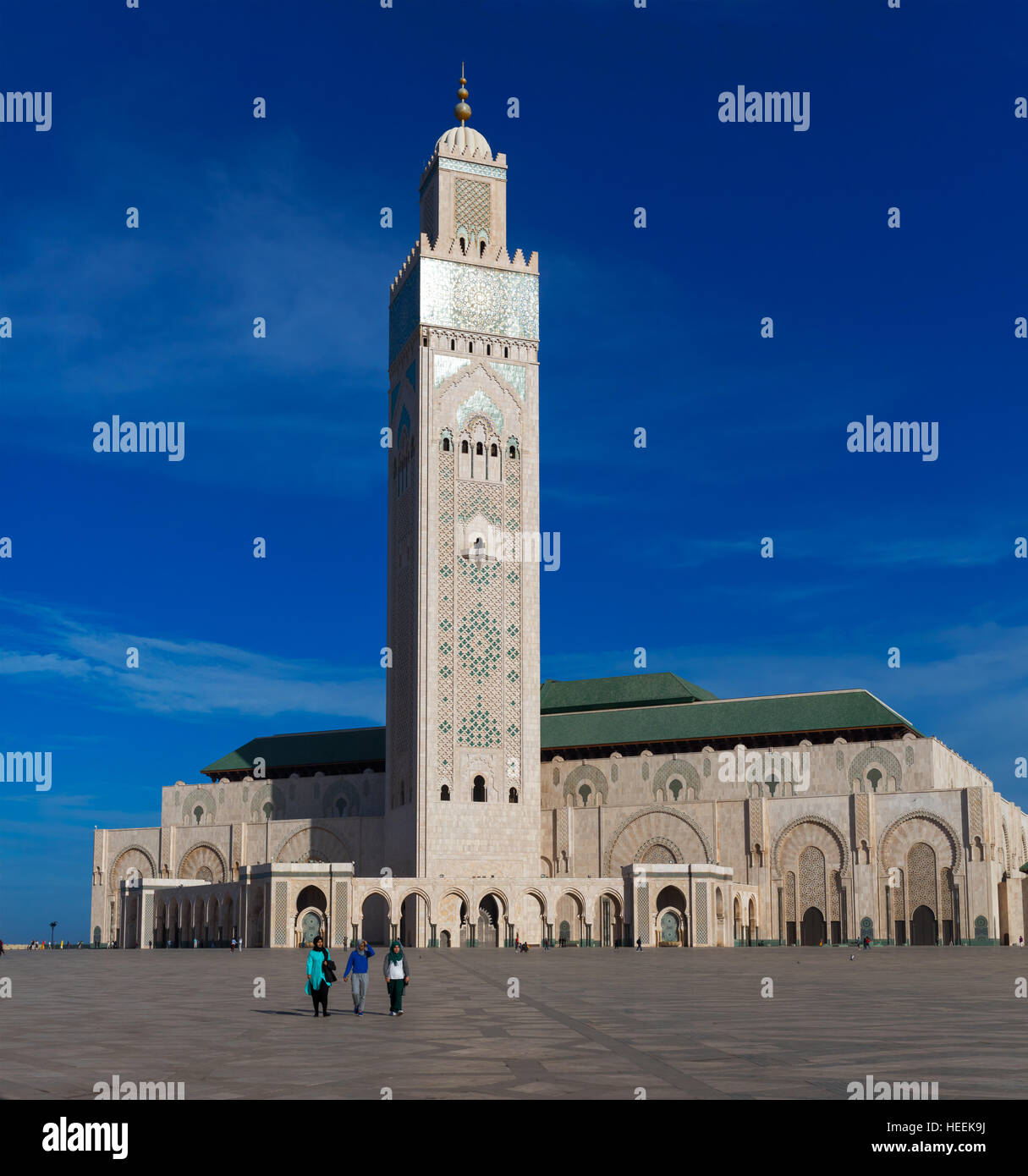 Moschea di Hassan II (1986-1993), Casablanca, Marocco Foto Stock