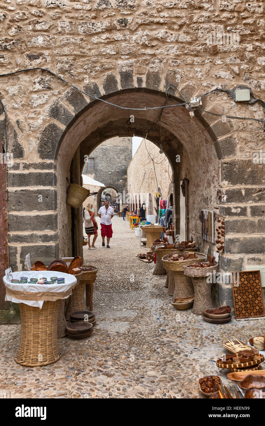 Medina, città vecchia, Essaouira, Marocco Foto Stock