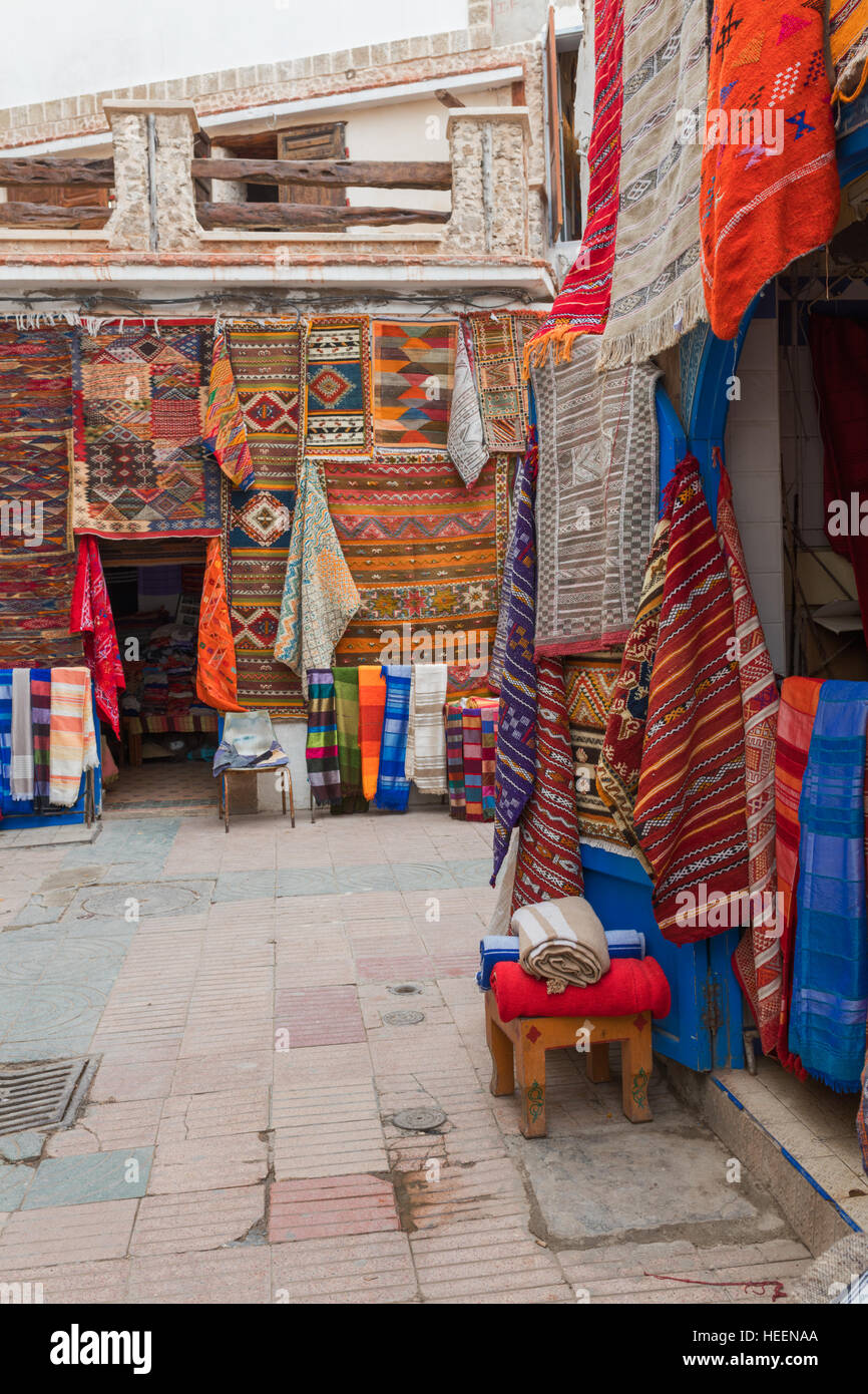 Medina, città vecchia, Essaouira, Marocco Foto Stock