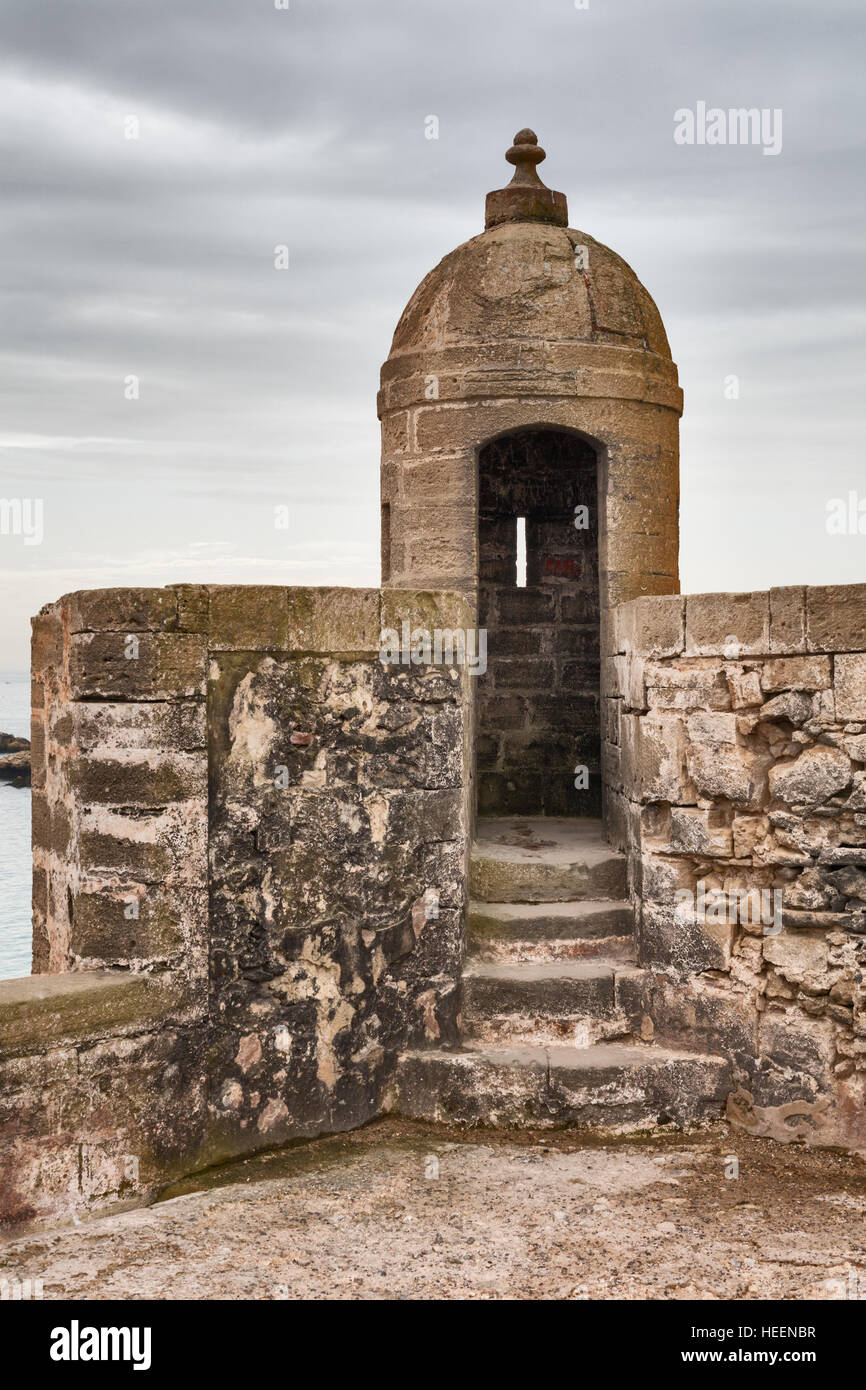 Vecchia Fortezza, Porto, Essaouira, Marocco Foto Stock