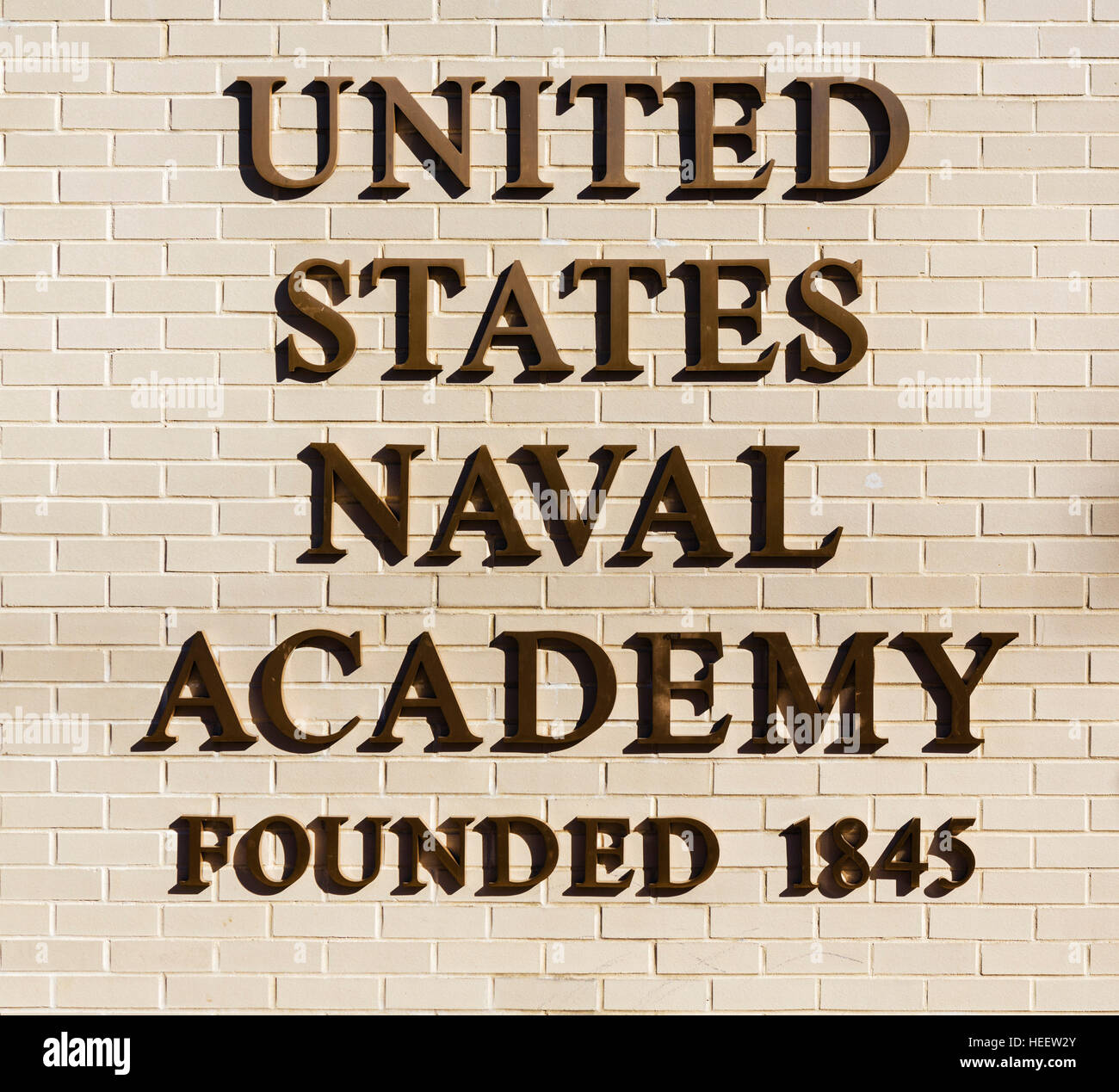 US Naval Academy, Annapolis. Ingresso all'Accademia Navale degli Stati Uniti, Annapolis, Maryland, Stati Uniti d'America Foto Stock