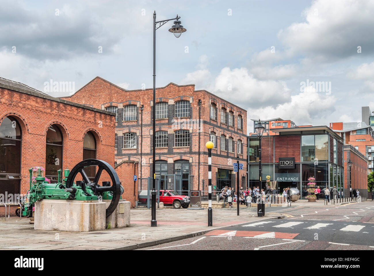 Il Museo della Scienza e dell'industria a Manchester (MOSI), situato a Manchester, Inghilterra Foto Stock
