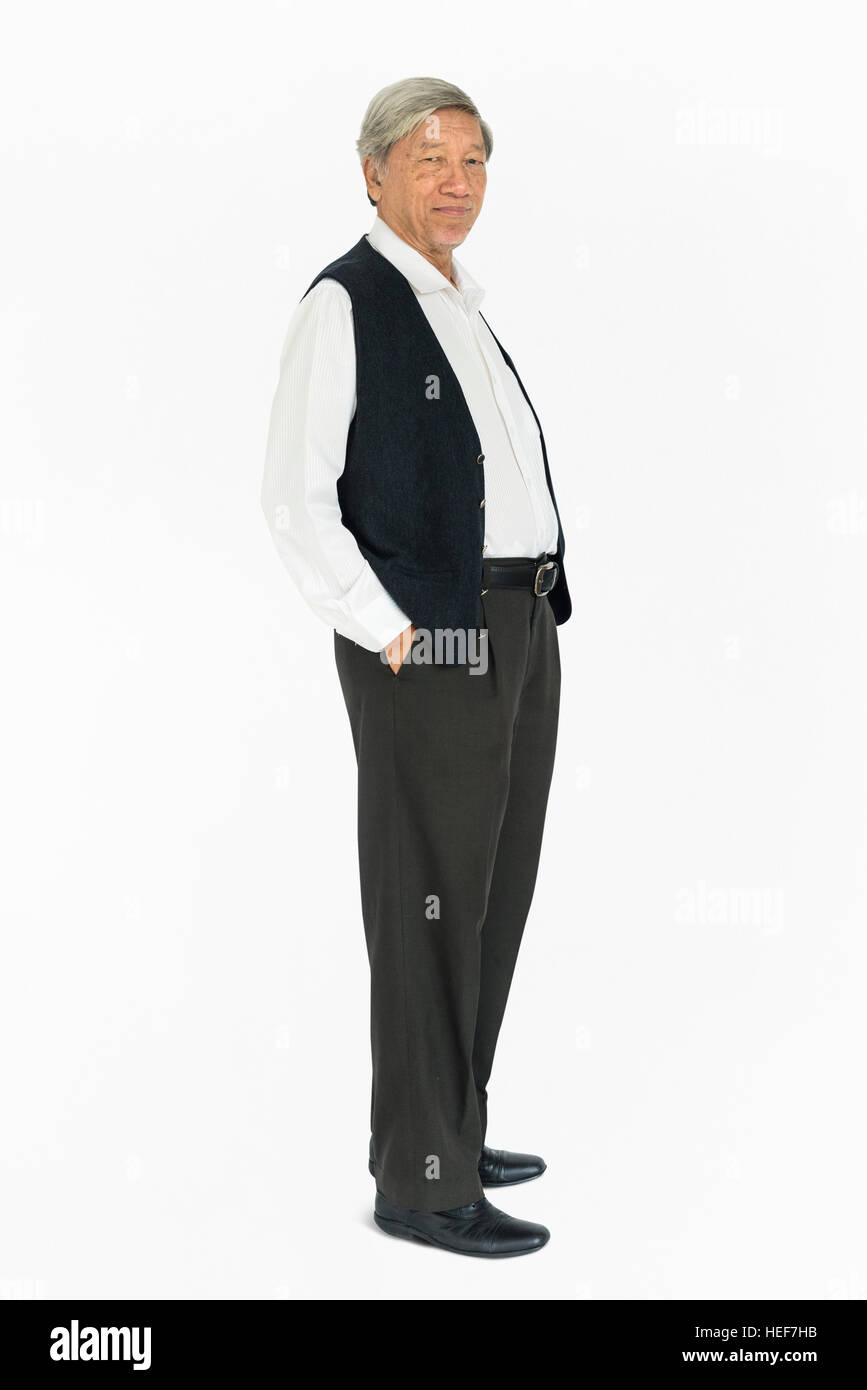 Persone uomo corpo pieno Studio concetto Shoot Foto Stock