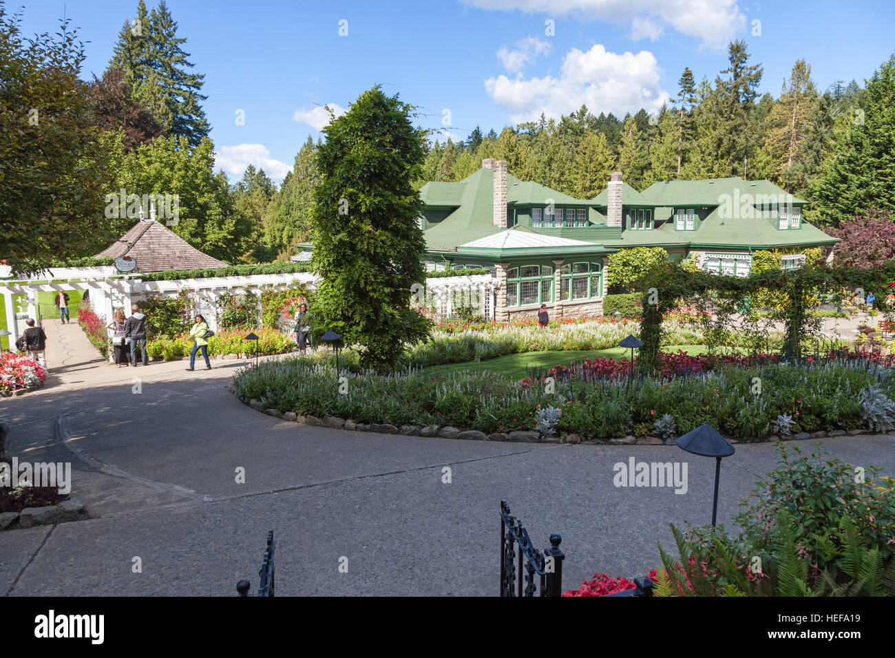 Butchart Gardens Vicino a Victoria Vancouver Island British Columbia, Canada Foto Stock