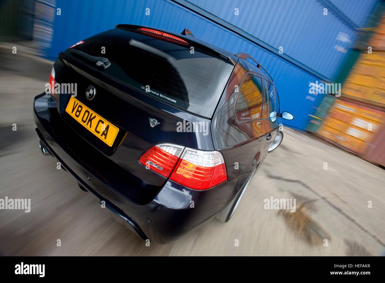 Bmw 540I 5 Serie Touring Station Wagon, E61 Forma (E60 Station Wagon 2003 -2010 Foto Stock - Alamy