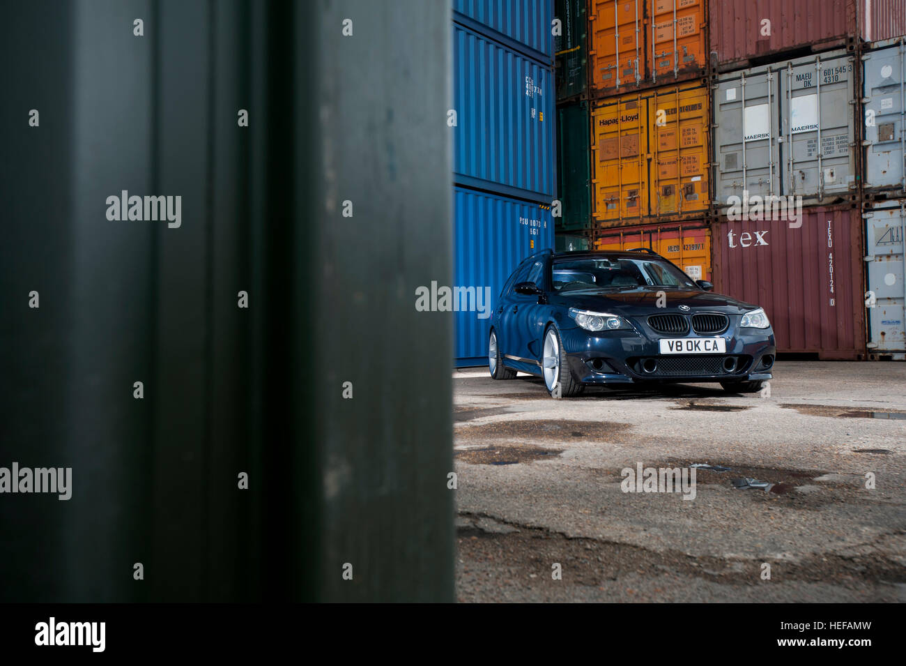 Bmw 540I 5 Serie Touring Station Wagon, E61 Forma (E60 Station Wagon 2003 -2010 Foto Stock - Alamy