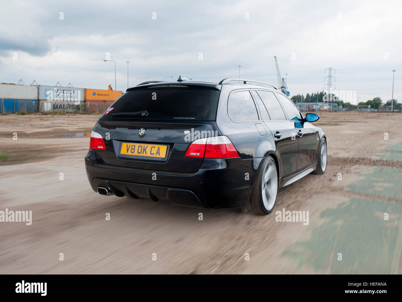 Bmw 540I 5 Serie Touring Station Wagon, E61 Forma (E60 Station Wagon 2003 -2010 Foto Stock - Alamy