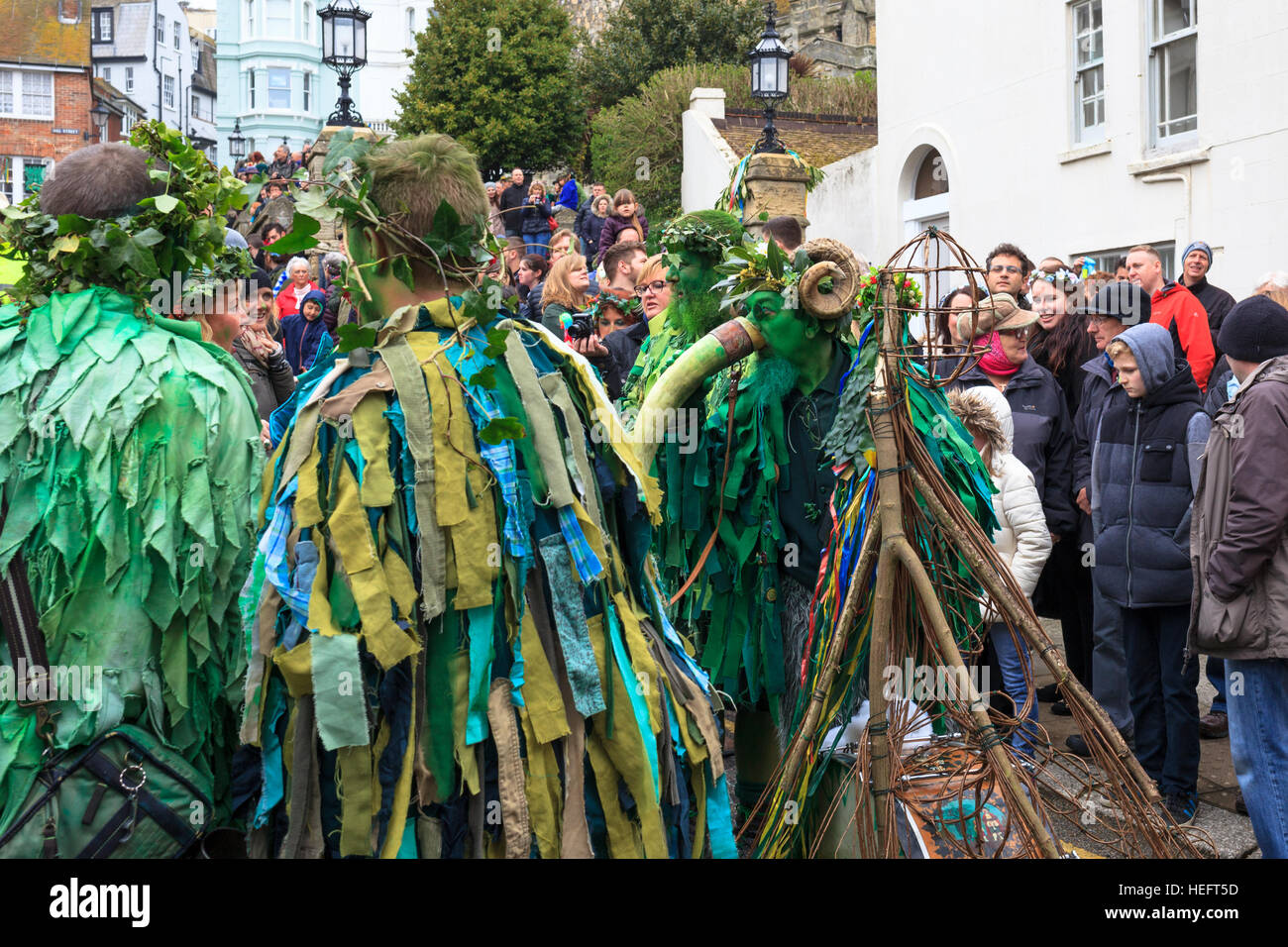 Jack nel festival verdi, Hastings, Regno Unito Foto Stock