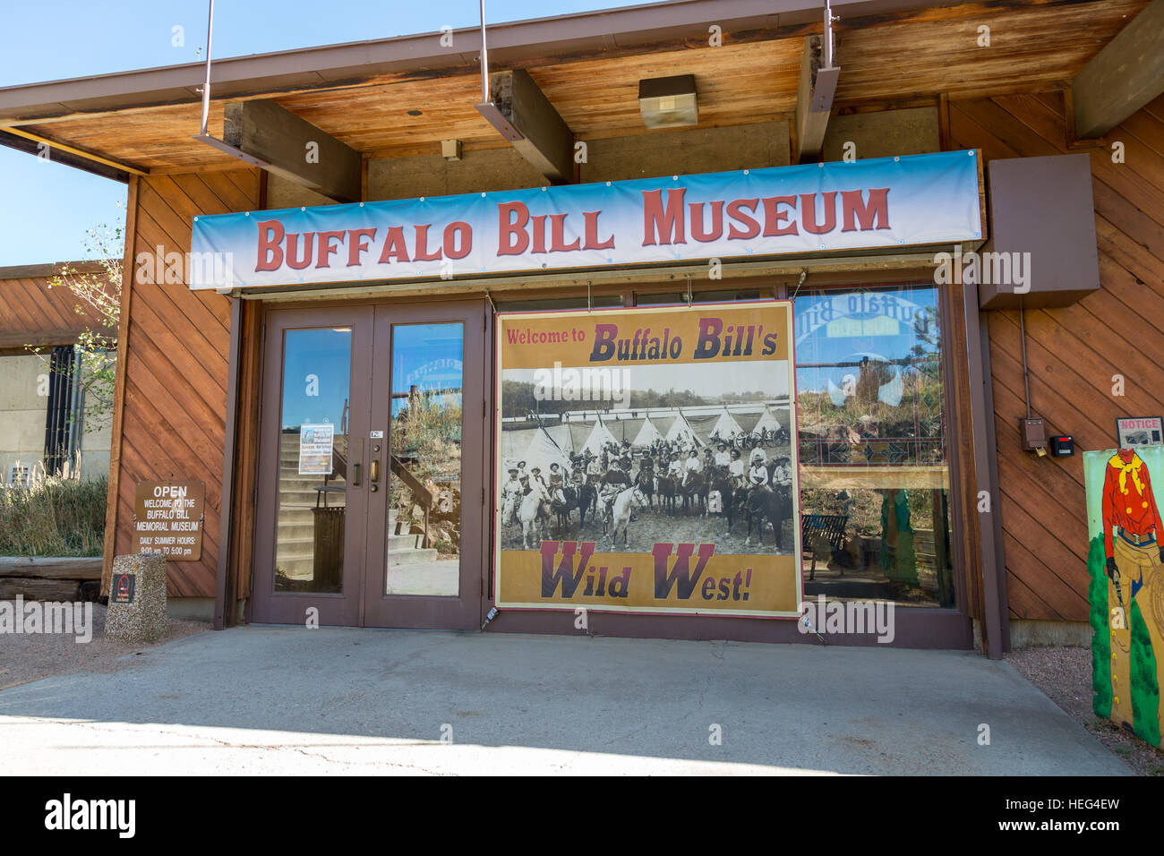Buffalo Bill Memorial Museum, Lookout Mountain, Golden, Colorado, STATI UNITI D'AMERICA Foto Stock