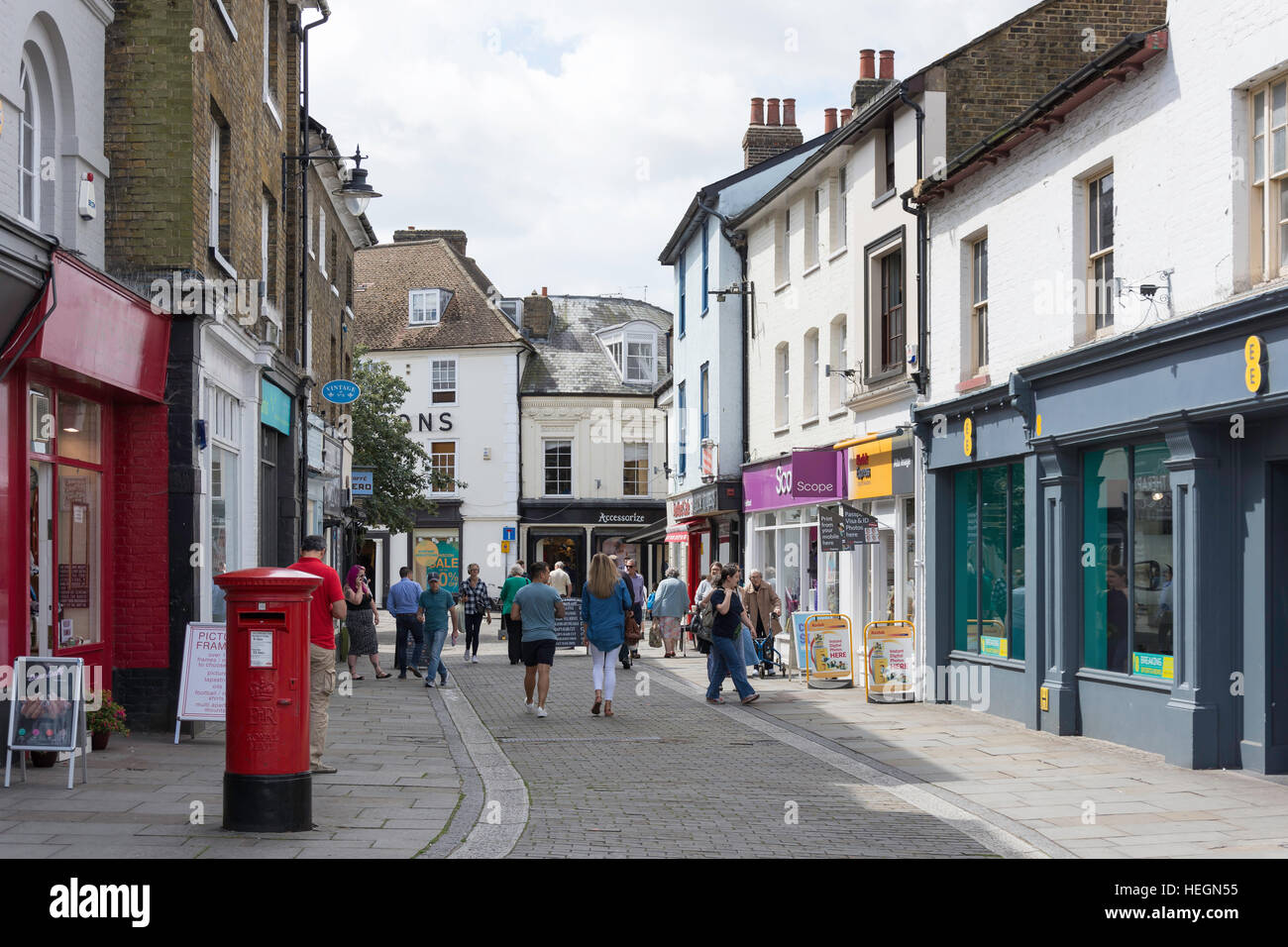 Eign Gate, Hertford, Hertfordshire, England, Regno Unito Foto Stock