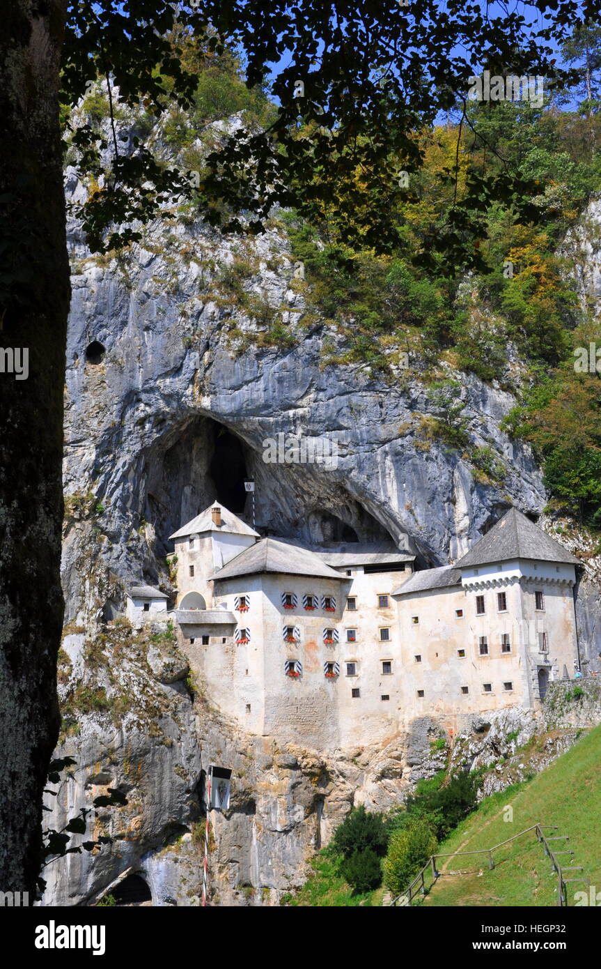 Il Castello di Predjama, Slovenia Foto Stock