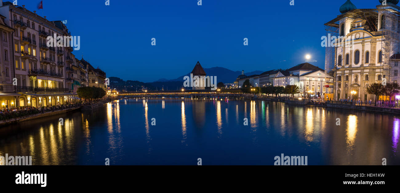 Bellissima Lucerna, Svizzera per le foto delle vacanze Foto Stock