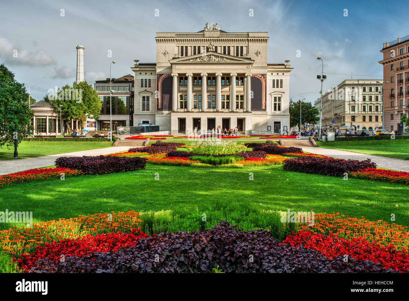 Luglio 2016, al Teatro Nazionale a Riga (Lettonia), HDR-tecnica Foto Stock