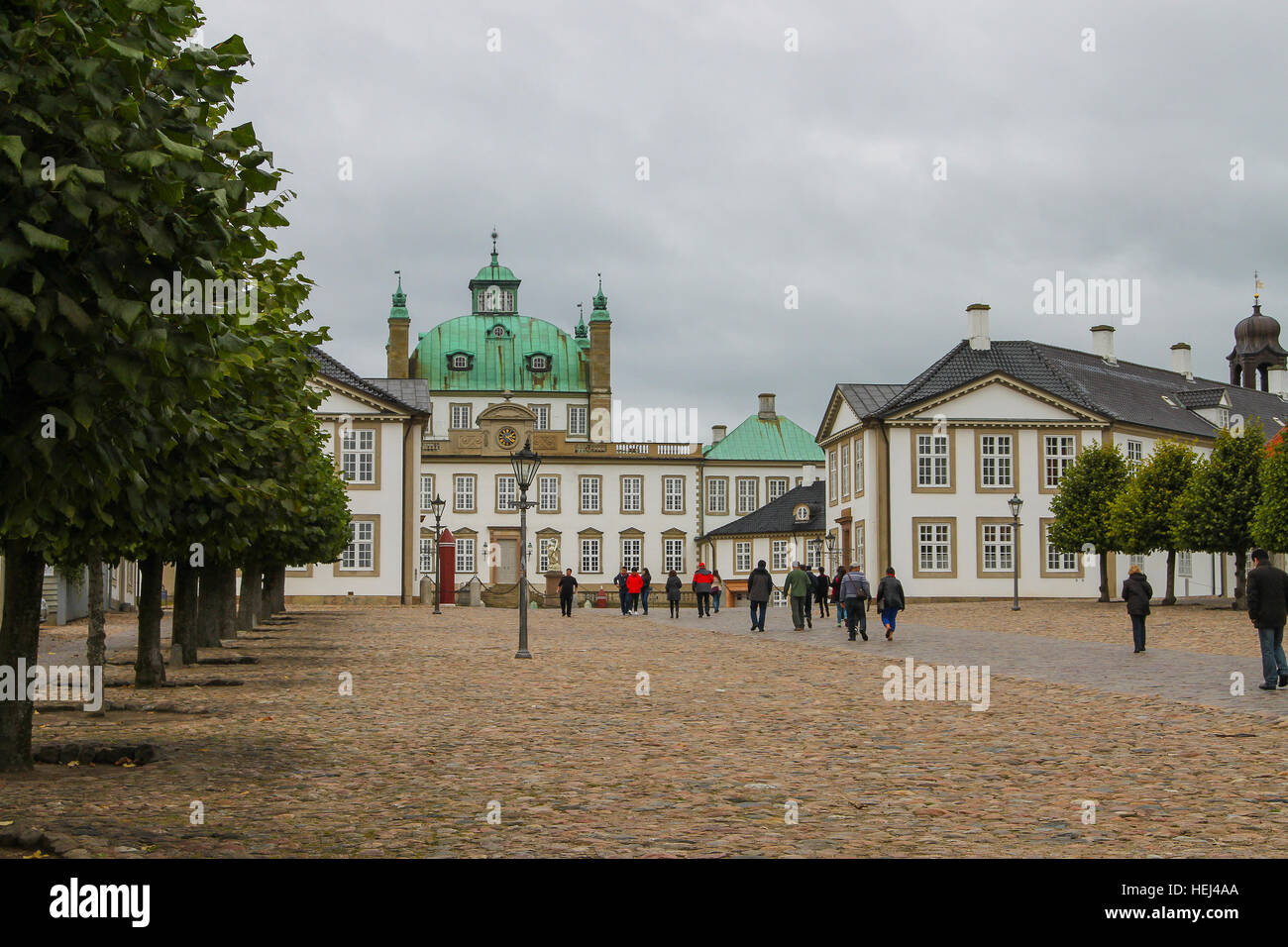 Copenhagen, Danimarca - 2 Ottobre 2016: persone che visitano i motivi del Queen's Summer Palace, Fredensborg a Copenhagen, Danimarca e Scandinavia Foto Stock