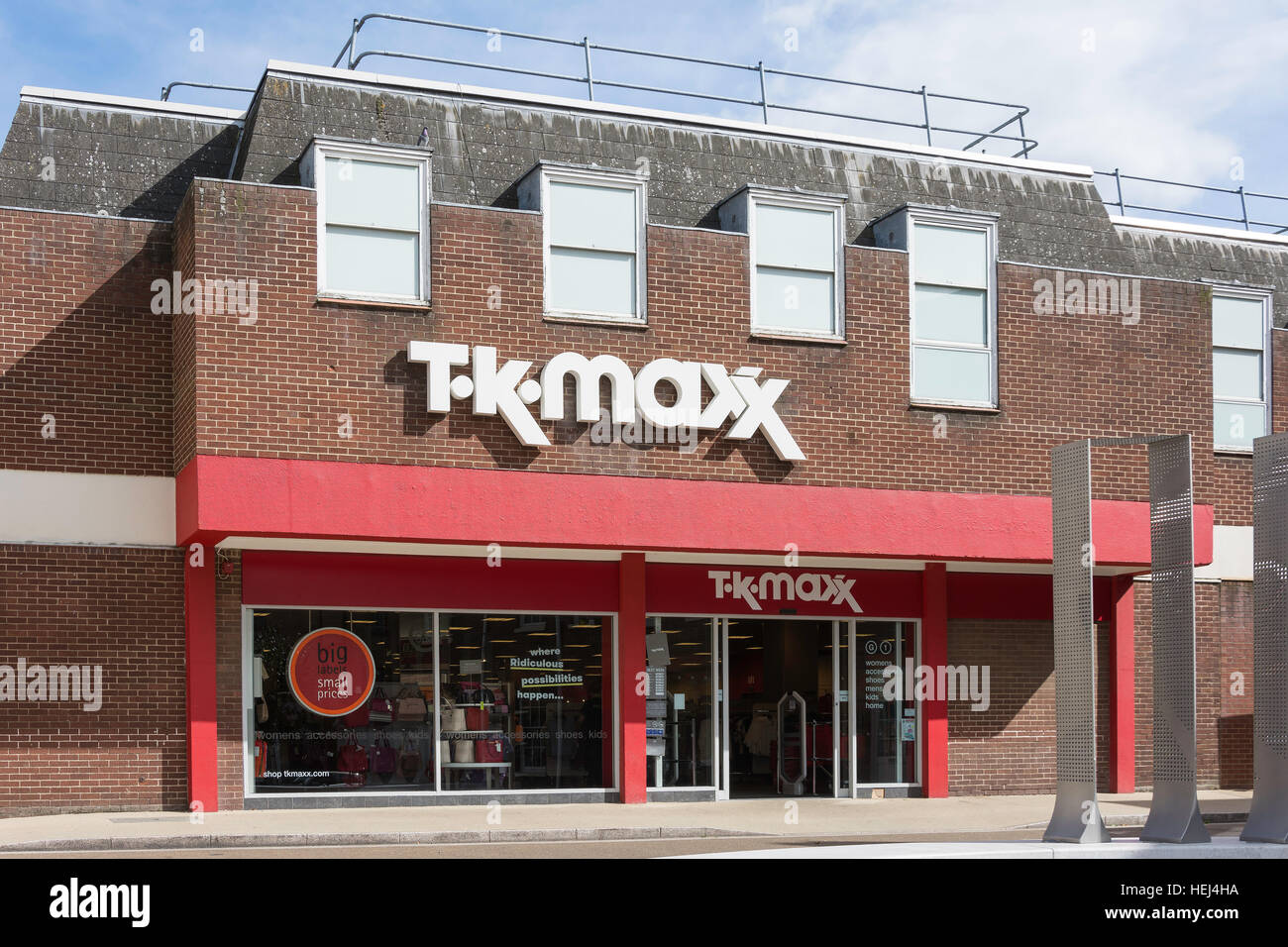 T.K.Maxx department store, High Street, Newmarket, Suffolk, Inghilterra, Regno Unito Foto Stock