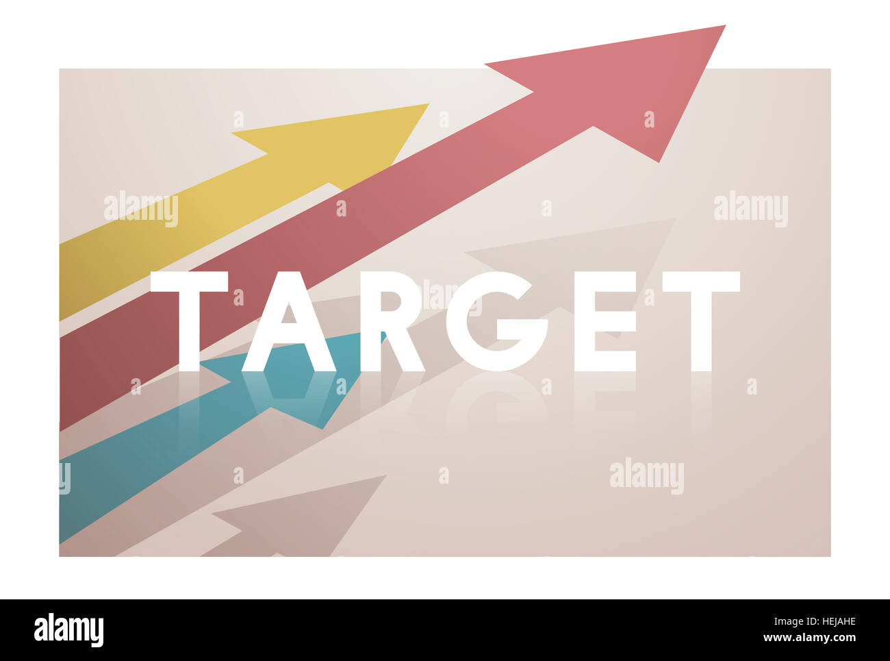 Miglioramento Target Challenge Icona Concept Foto Stock