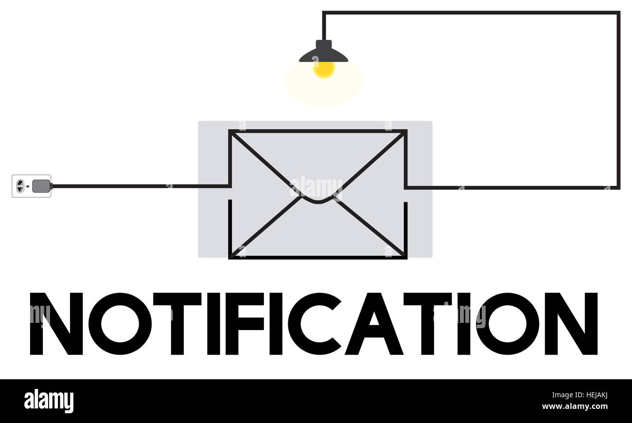 Messaggio di posta elettronica in arrivo il concetto di comunicazione Foto Stock