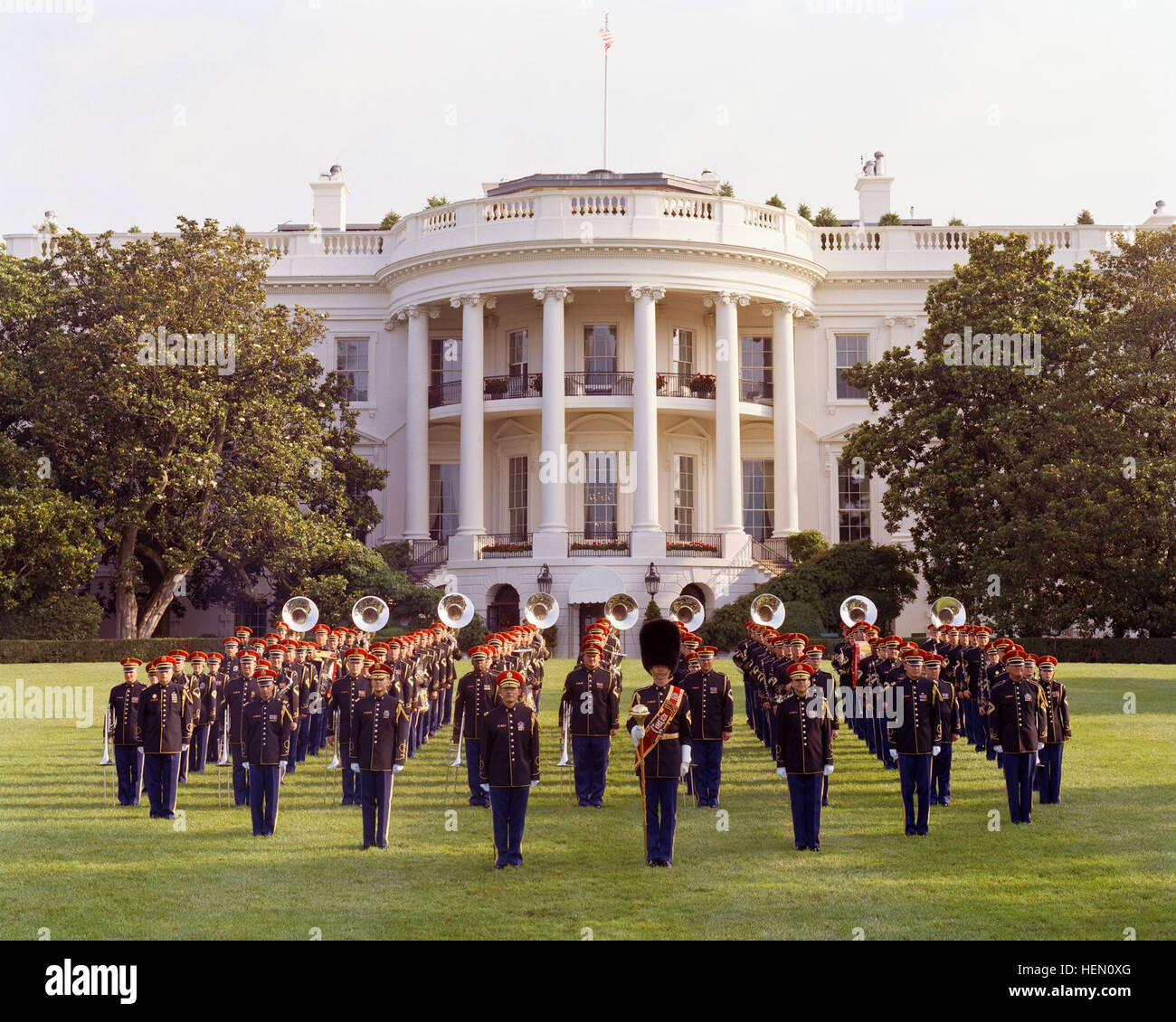 Esercito degli Stati Uniti cerimoniale di banda (2007) Foto Stock