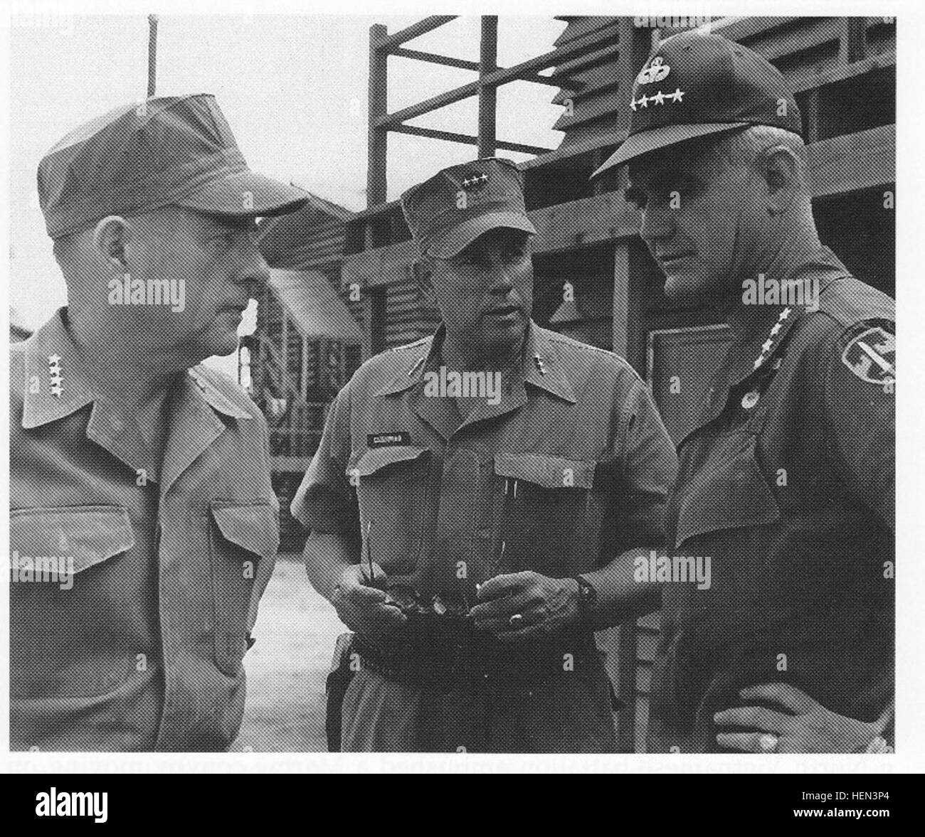 Wallace Greene, Robert Cushman e William Westmoreland Foto Stock