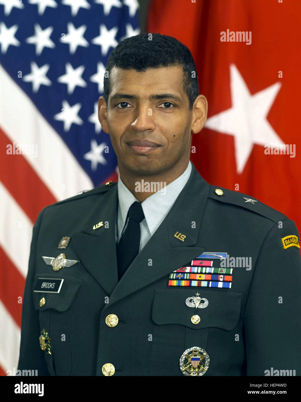 Ritratto: US Army (USA) Brigadiere Generale (BGEN) Vincent K. Brooks, Vice Capo degli affari pubblici per gli Stati Uniti (CPAUSA). (Scoperta) Vincent K. Brooks Foto Stock