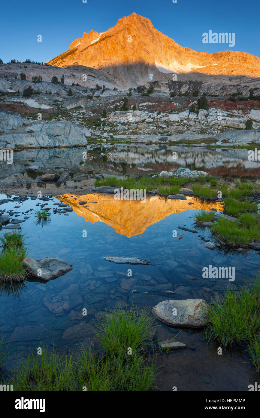 A nord di riflessione di picco Foto Stock