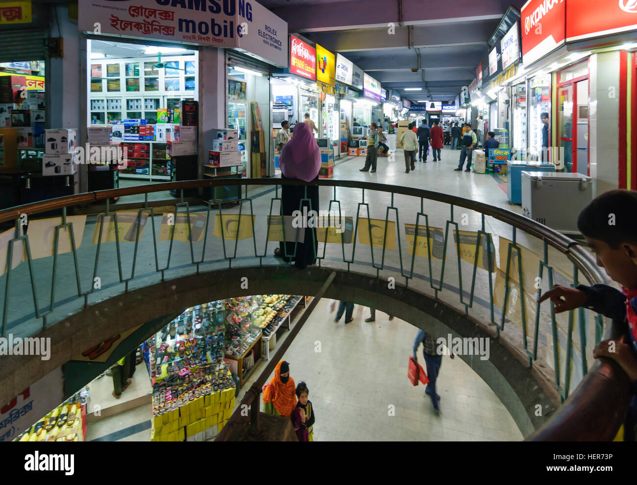 Chittagong: Centro commerciale Nuovo Mercato, Chittagong Division, Bangladesh Foto Stock