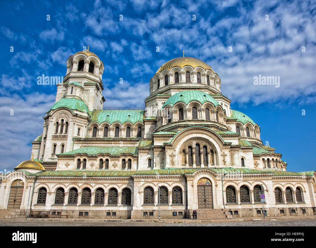 La Cattedrale Alexander Nevsky, Sofia, Bulgaria Foto Stock