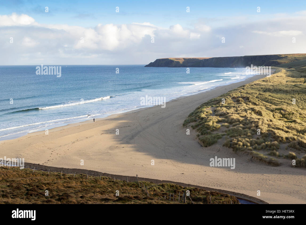 Nord Tolsta Beach, isola di Lewis, Western Isles, Ebridi Esterne, Scotland, Regno Unito Foto Stock